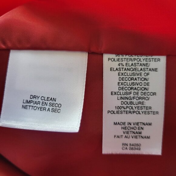 JONES STUDIO Red Women’s Plus Size Jacket/Blazer (Size: 24W) - Picture 9 of 10